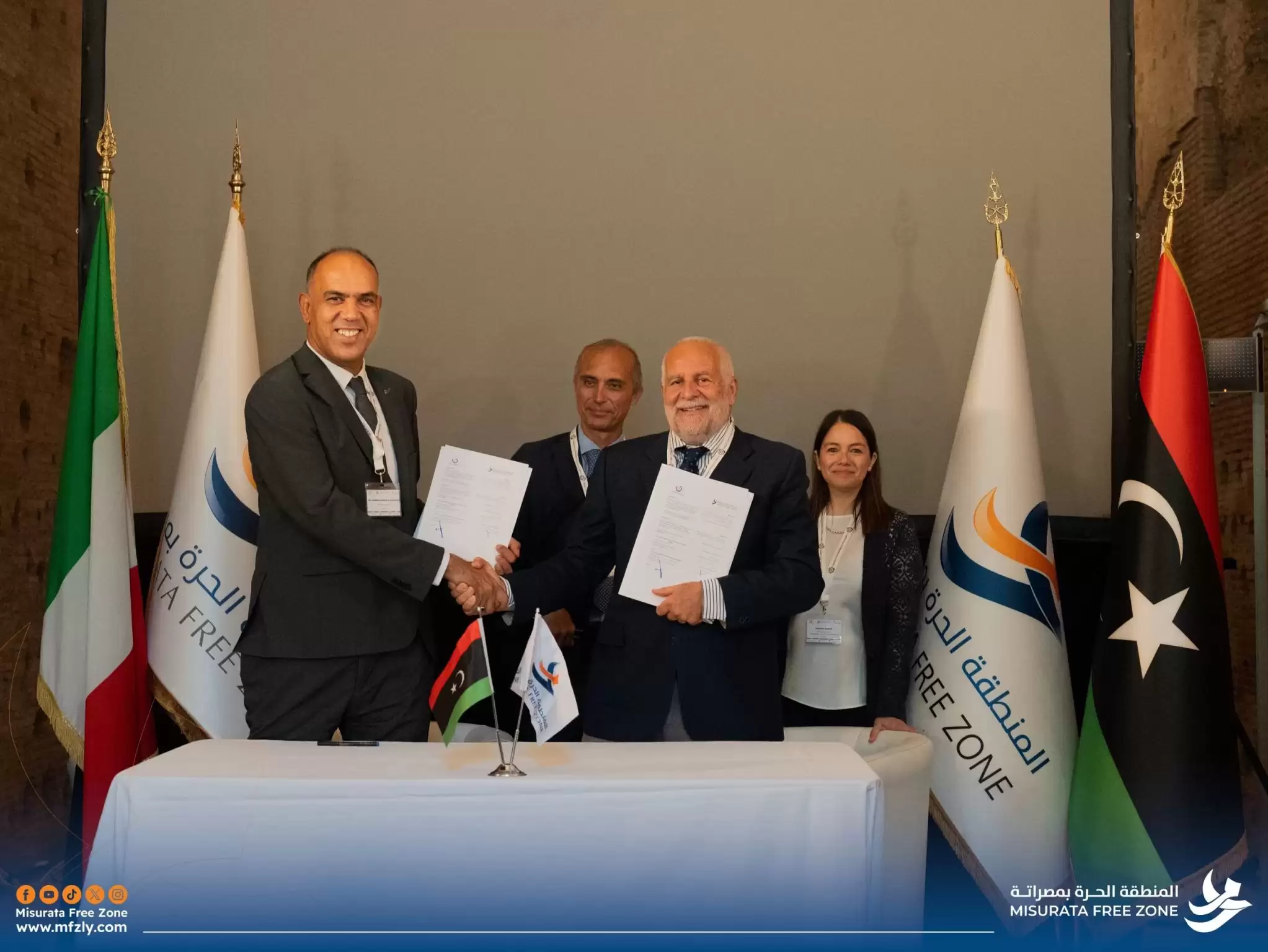 Misurata Free Zone Signs Two Strategic Cooperation Agreements to Strengthen Libya–Italy Economic Partnership